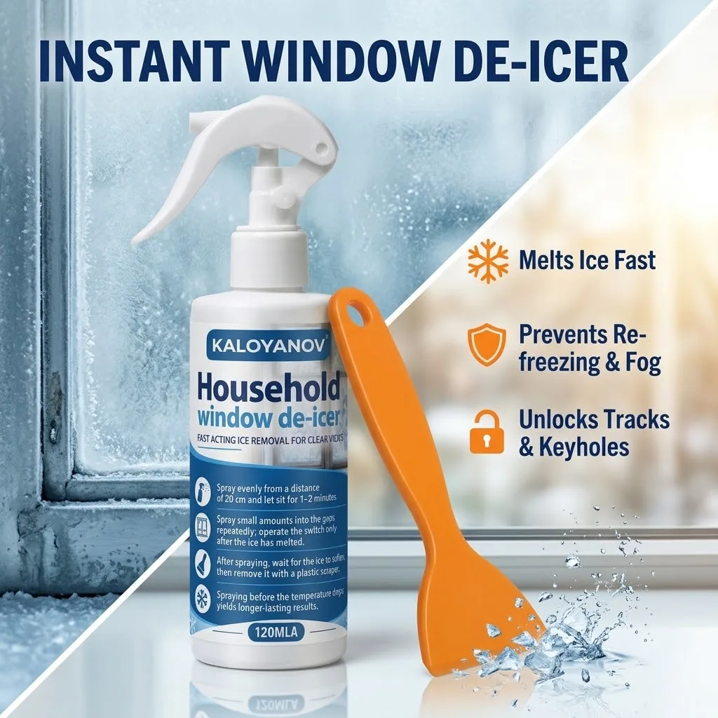 Glass Cleaner Streak - KALOYANOV Window Cleaner Spray Streak Free