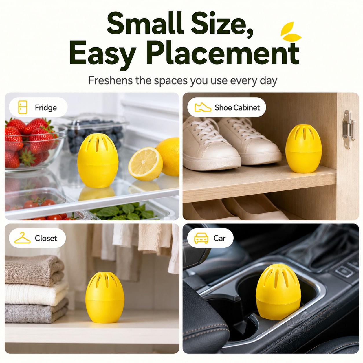 Lemon Fresh Deodorizer Egg, Lo - Odor Eliminator Car review and price