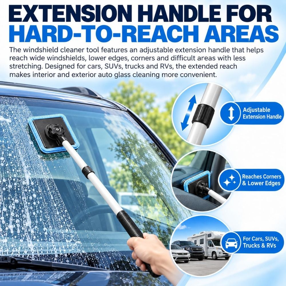 Extendable Handle Windshield C - Glass Cleaner Streak review and price